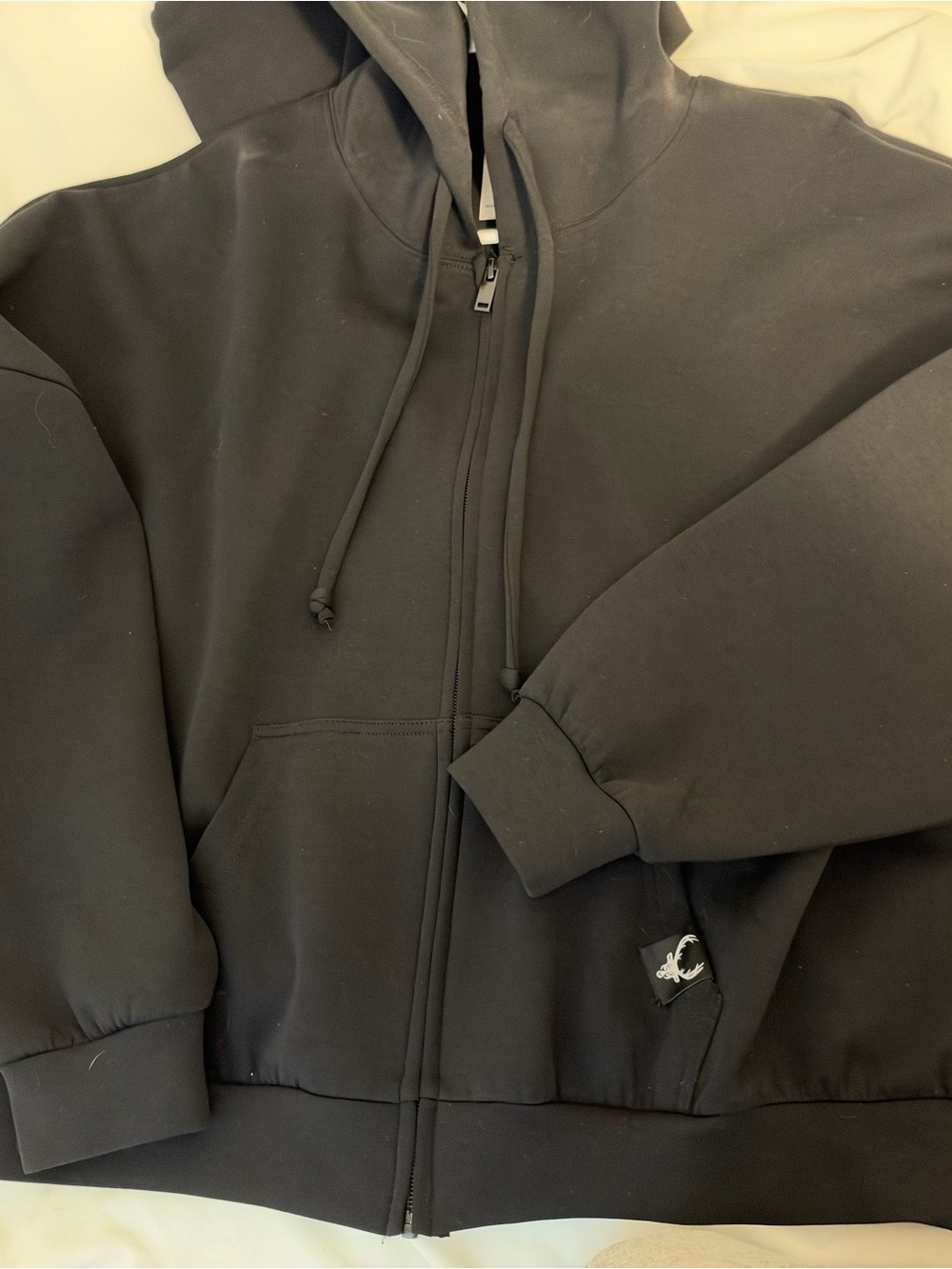 Black Zip-Up Hoodie Jacket - Bucked Up